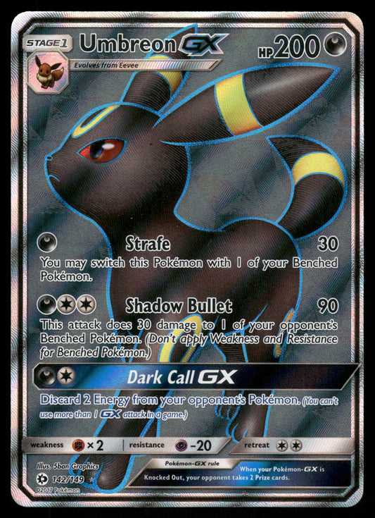 Umbreon GX 142/149 SM Base Set English Pokemon [NM]