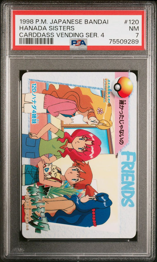 PSA 7 - Hanada Sisters #120 1998 Bandai Carddass Vending Series 4 - Pokemon