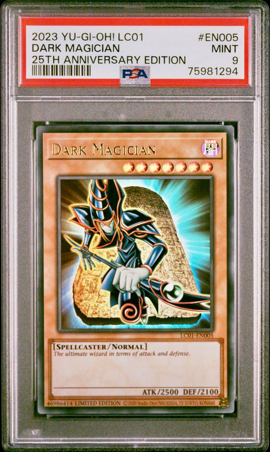 PSA 9 - Dark Magician LC01-005 25th Anniversary - Yu-Gi-Oh!