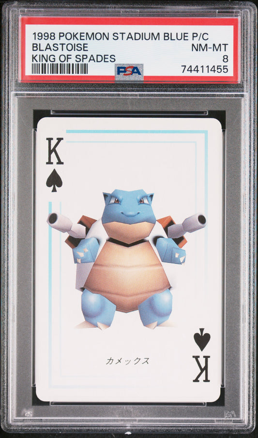 PSA 8 - Blastoise King of Spades 1998 Pokemon Stadium Blue - Pokemon