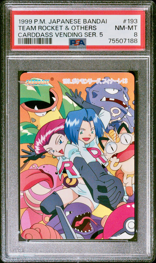 PSA 8 - Pokemon - Team Rocket & Others #193 - 1999 Bandai Carddass Vending Series 5