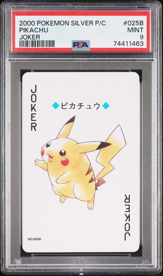 PSA 9 - Pikachu Joker 25B 2000 Silver Deck - Pokemon