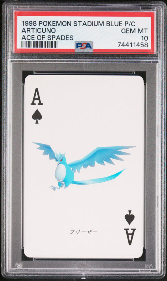 PSA 10 - Articuno Ace of Spades 1998 Pokemon Stadium Blue - Pokemon