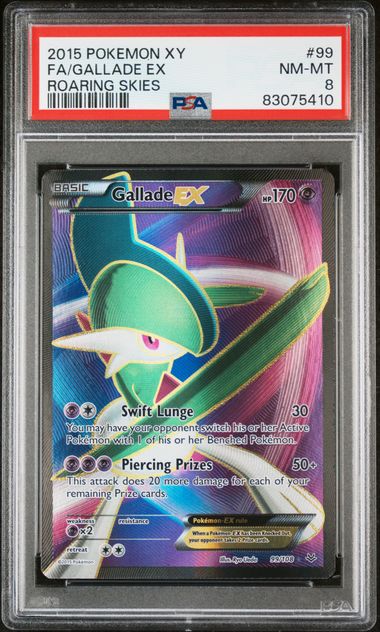 PSA 8 - Gallade EX 99/108 Roaring Skies - Pokemon