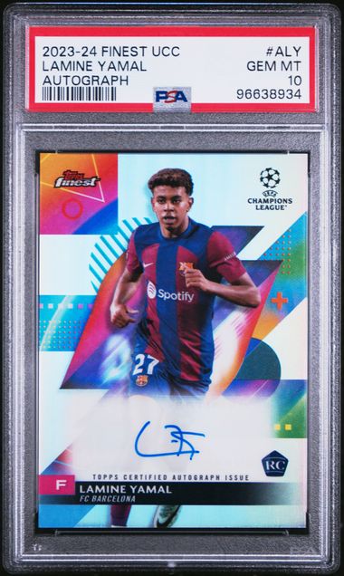 PSA 10 - Lamine Yamal 2023-24 ALY Topps Finest Autograph