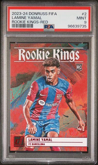 PSA 9 - Lamine Yamal 23/24 Donruss Rookie Kings #2 Red