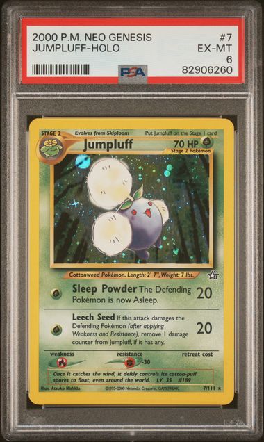 PSA 6 - Jumpluff 7/111 Neo Genesis Holo - Pokemon