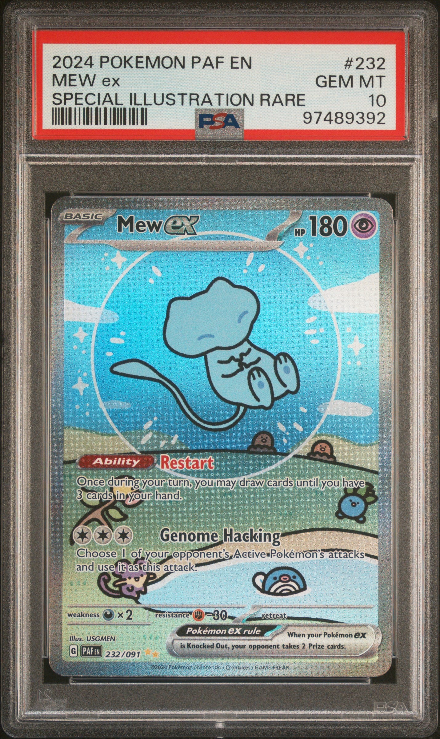 PSA 10 - Mew ex 232/091 Paldean Fates - Pokemon