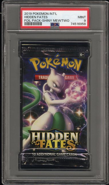 PSA 9 - Hidden Fates Foil Pack Shiny Mewtwo- Pokemon