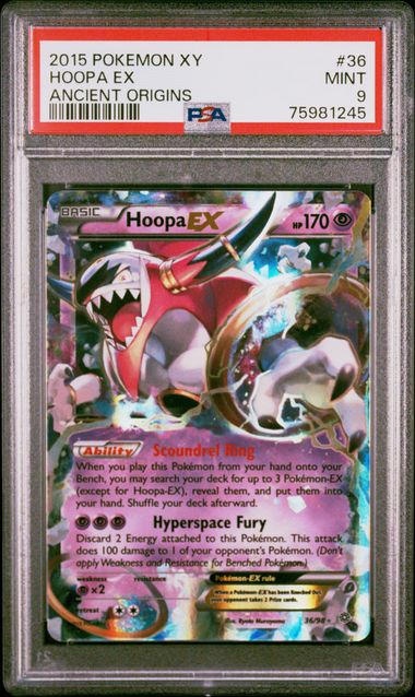 PSA 9 - Hoopa EX 36/98 Ancient Origins - Pokemon