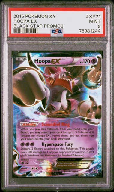 PSA 9 - Hoopa EX XY71 Black Star Promo Pokemon XY  - Pokemon