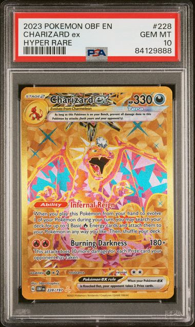 PSA 10 - Charizard ex 228/197 SV Obsidian Flames - Pokemon