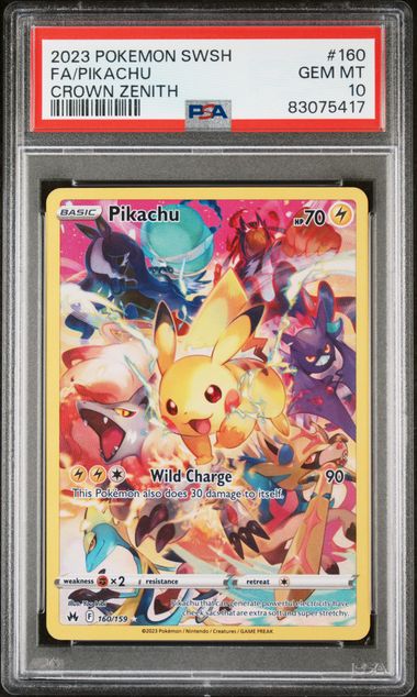 PSA 10 - Pikachu 160/159 Crown Zenith - Pokemon