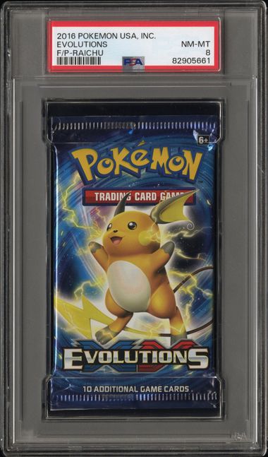 PSA 8 - XY Evolutions ART SET (4) Foil Pack - Pokemon