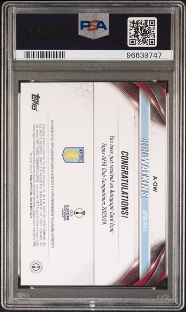 PSA 9 - Ollie Watkins 2023-24 #AOW Autograph