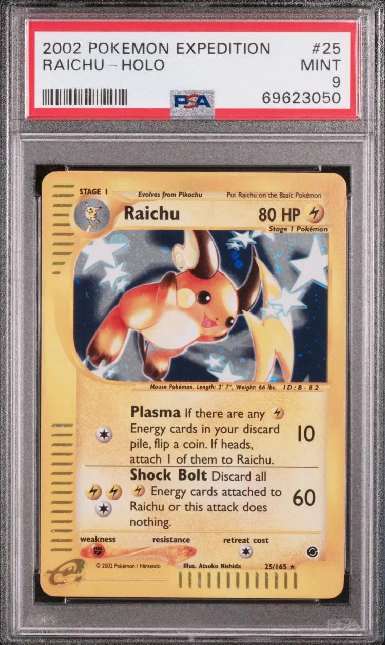 PSA 9 - Raichu 25/165 WOTC Expedition - Pokemon