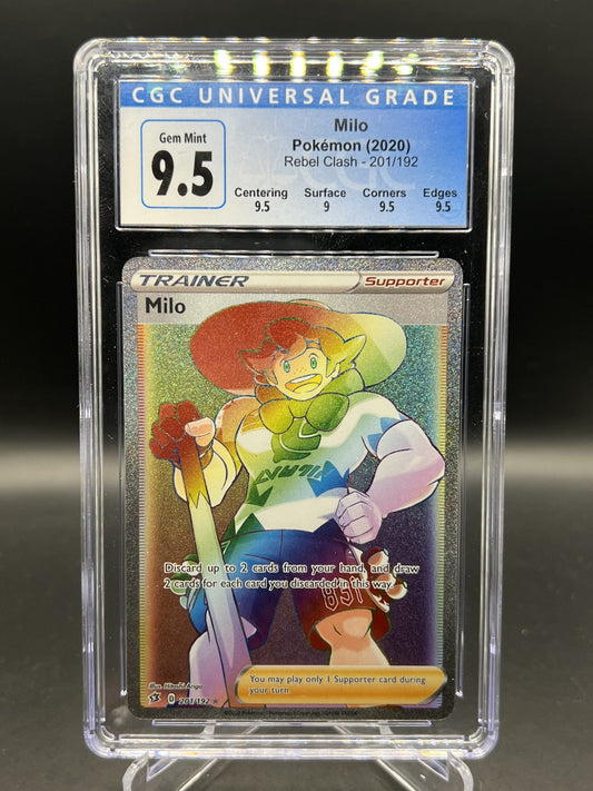 CGC 9.5 - Pokemon - Milo - Rebel Clash - 201/192