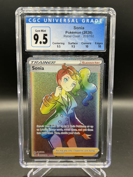 CGC 9.5 - Pokemon - Sonia - Rebel Clash - 203/192