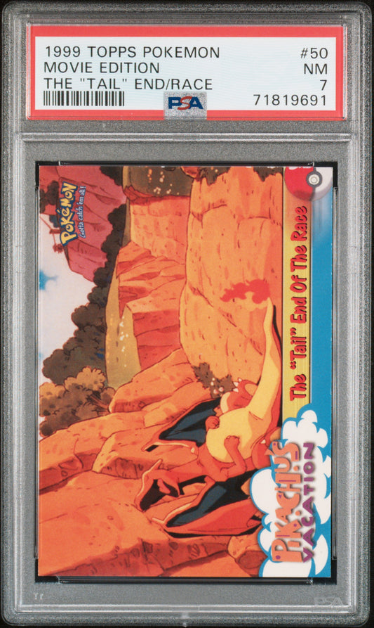 PSA 7 - Pokemon - The "Tail' End/Race (Charizard) - TOPPS Movie Edition - #50