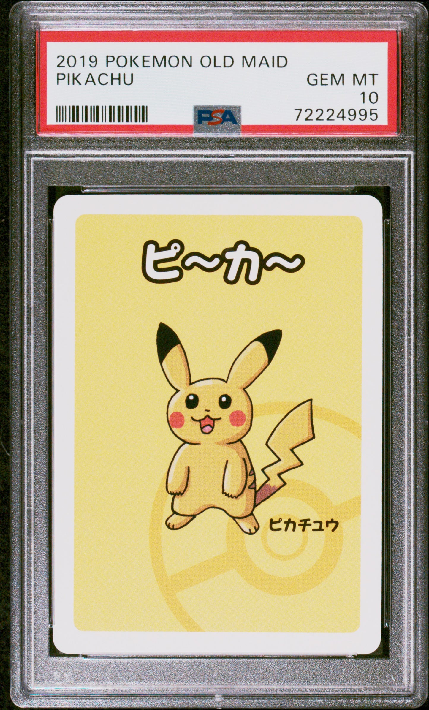 PSA 10 - Pikachu Old Maid Deck - Pokemon