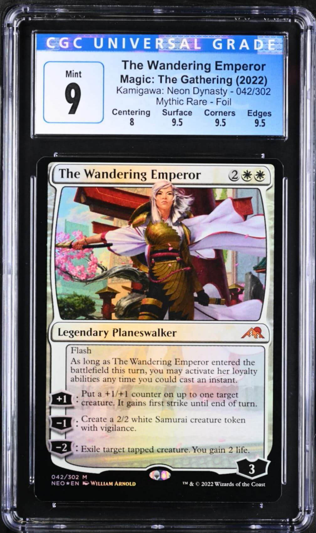 年末のプロモーション特価！ The Wandering Emperor Alt-art Foil PSA9