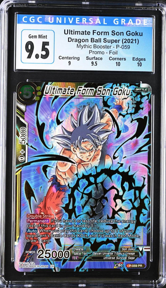 CGC 9.5 - DBS - Ultimate Form Son Goku - Mythic Booster - P-059