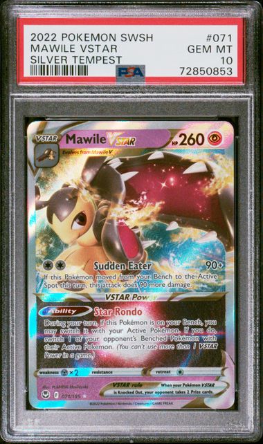 PSA 10 - Pokemon - Mawile VSTAR - Silver Tempest - 071/195