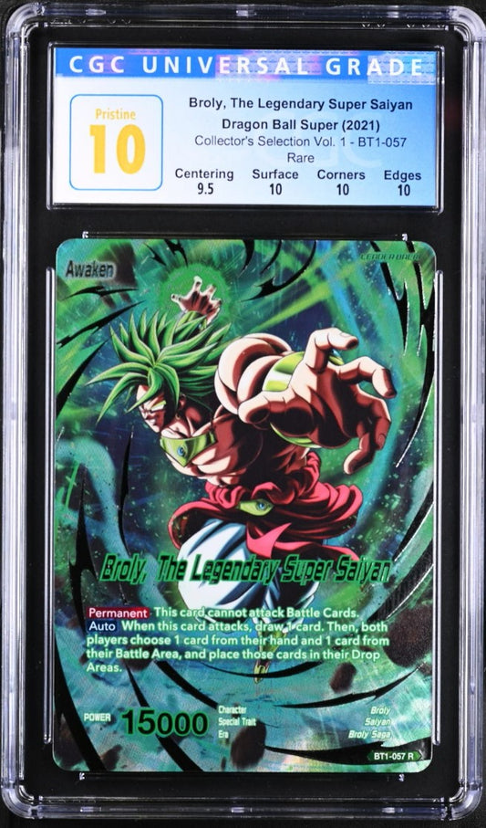 CGC 10 -  Broly, the Legendary Super Saiyan BT1-057 Coll. Sel. Vol 1 - DBS