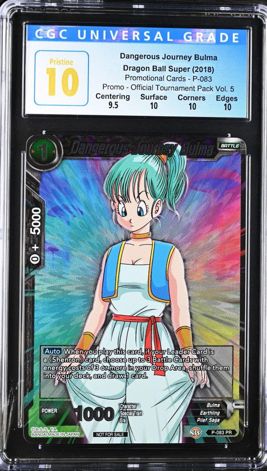 CGC 10 - DBS - Dangerous Journey Bulma - Official Tournament Pack Vol. 5 - P-083