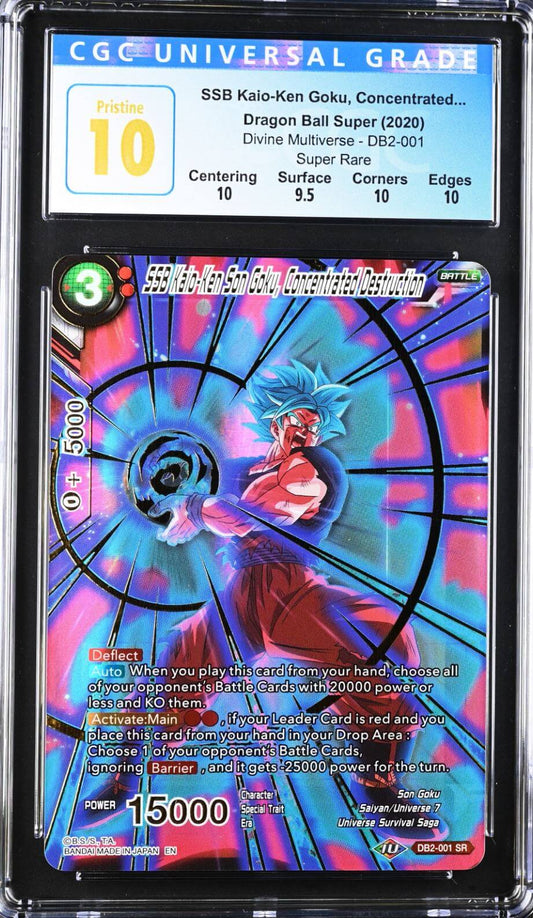 CGC 10 - DBS - SSB Kaio-Ken Goku, Concentrated... - Divine Multiverse - DB2-001