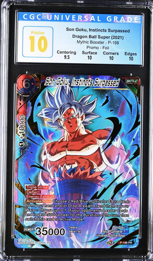 CGC 10 - DBS - Son Goku, Instincts Surpassed - Mythic Booster - P-198