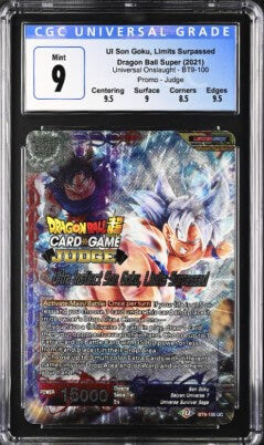 CGC 9 - DBS - UI Son Goku, Limits Surpassed - BT9-100 - JUDGE