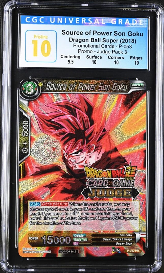 CGC 10 - DBS - Source of Power Son Goku (Judge) - Promotional Cards - P-053