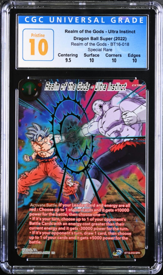 CGC 10 - DBS - Realm of the Gods Ultra Instinct - BT16-018