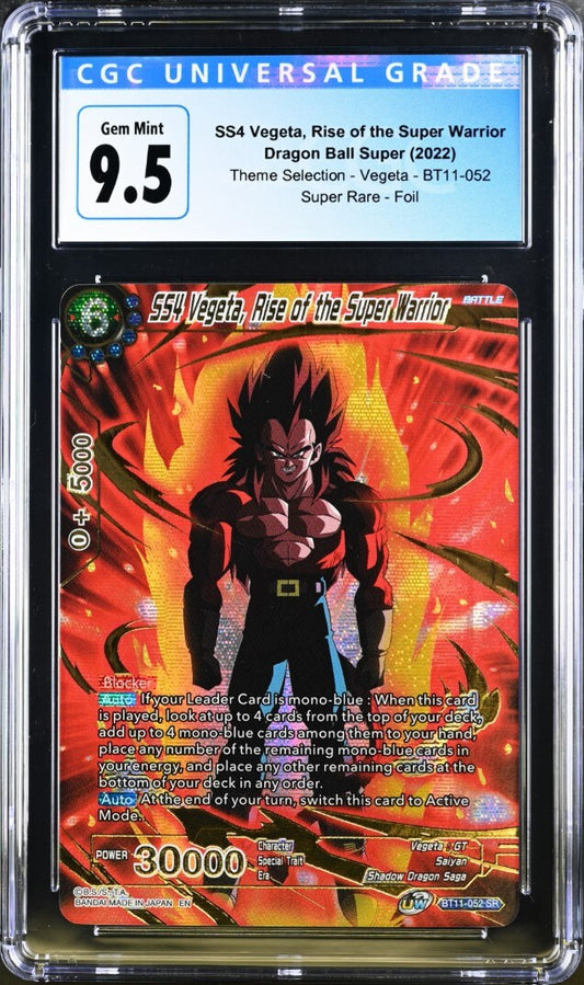 CGC 9.5 - DBS - SS4 Vegeta, Rise of the Super Warrior - BT11-052