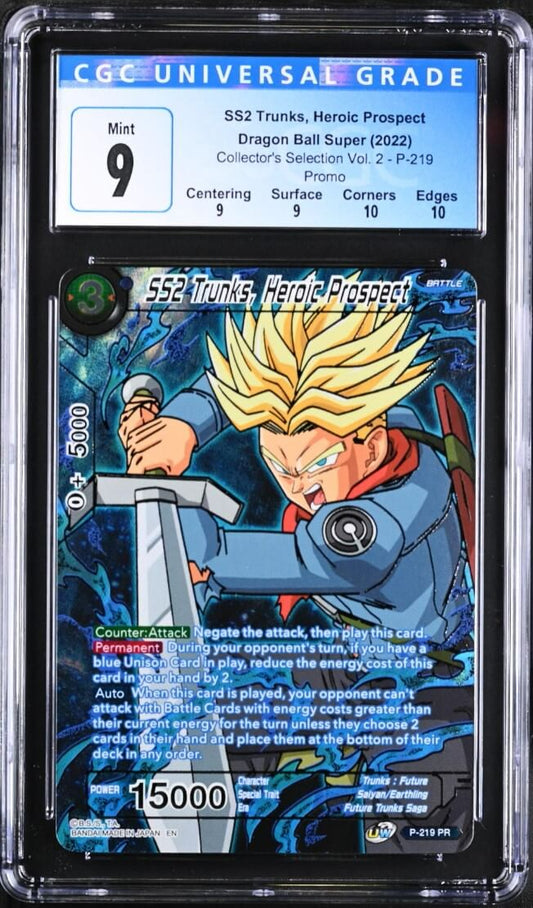 CGC 9 - DBS - SS2 Trunks, Heroic Prospect - Col. Sel. Vol. 2 - P-219