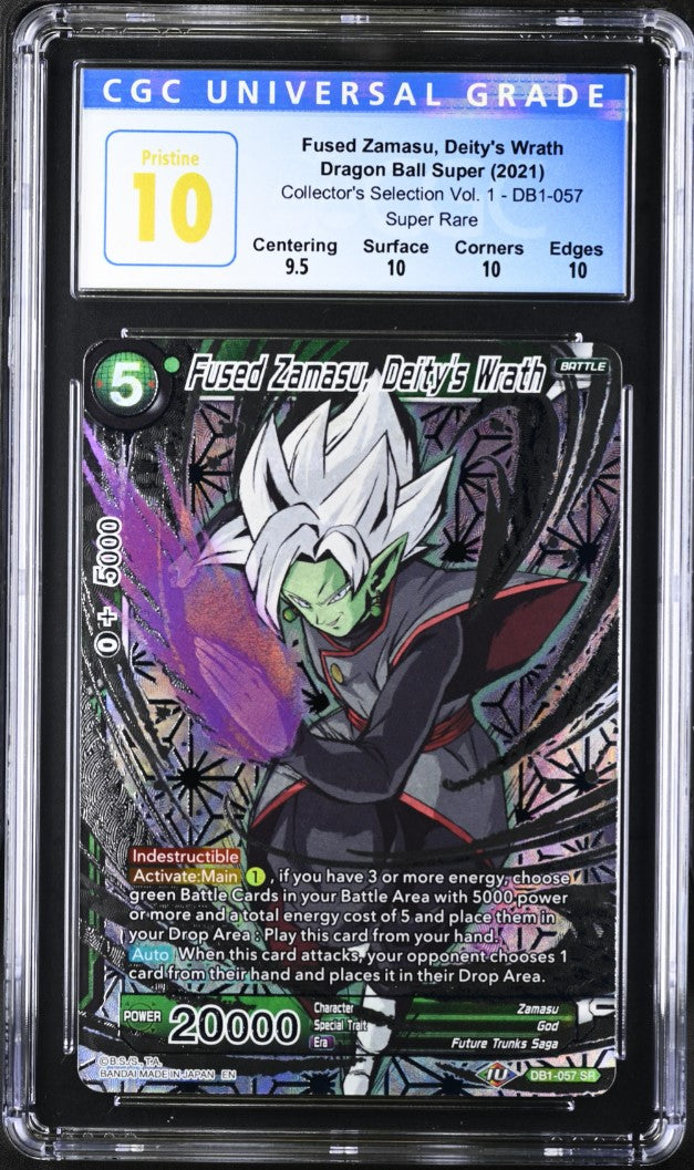 CGC 10 - DBS - Fused Zamasu, Deity's Wrath - Coll. Sel. Vol 1 - DB1-057